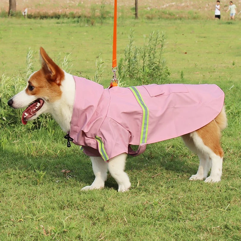 Corgi Cloak Style Dog Raincoat
