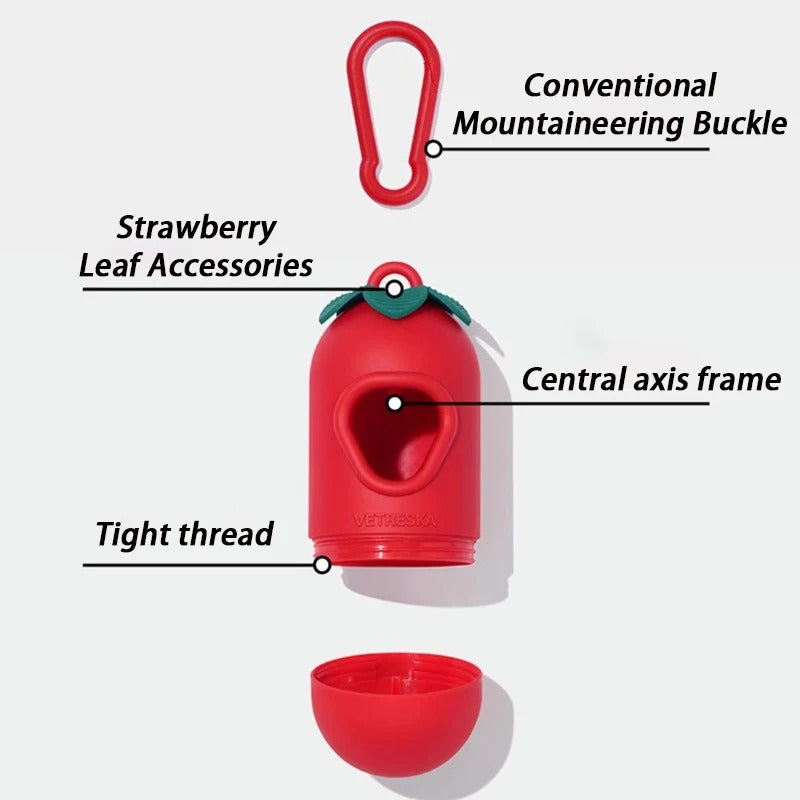 Pet-Friendly Strawberry Waste Bags